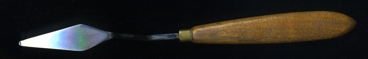 This is the palette knife used to create the under-painting.&nbsp;&nbsp;Like a chef's knives, p...